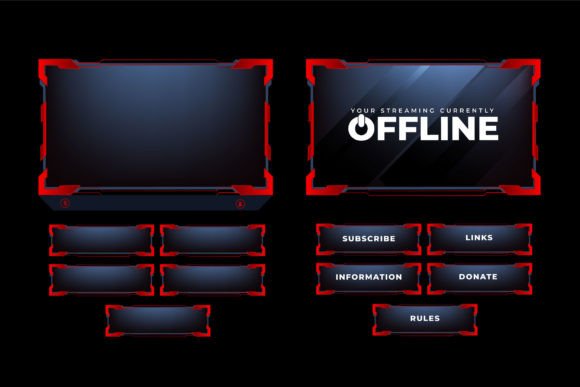 Download Digital Live Streaming Overlay Vector - Live stream Collection