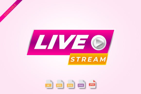 Download Live Streaming Icon 3D PNG Vector Pink - Live stream Collection