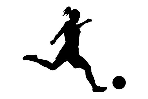 Download BLACK SILHOUETTE of FOOTBALLER - Black silhouette Collection