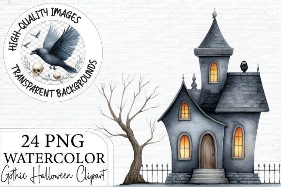 Download Gothic Halloween Clipart Bundle PNG - Halloween clipart Collection